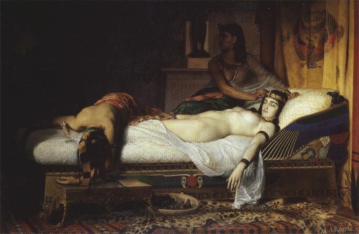 Jean - Andre Rixens Death of Cleopatra oil painting image